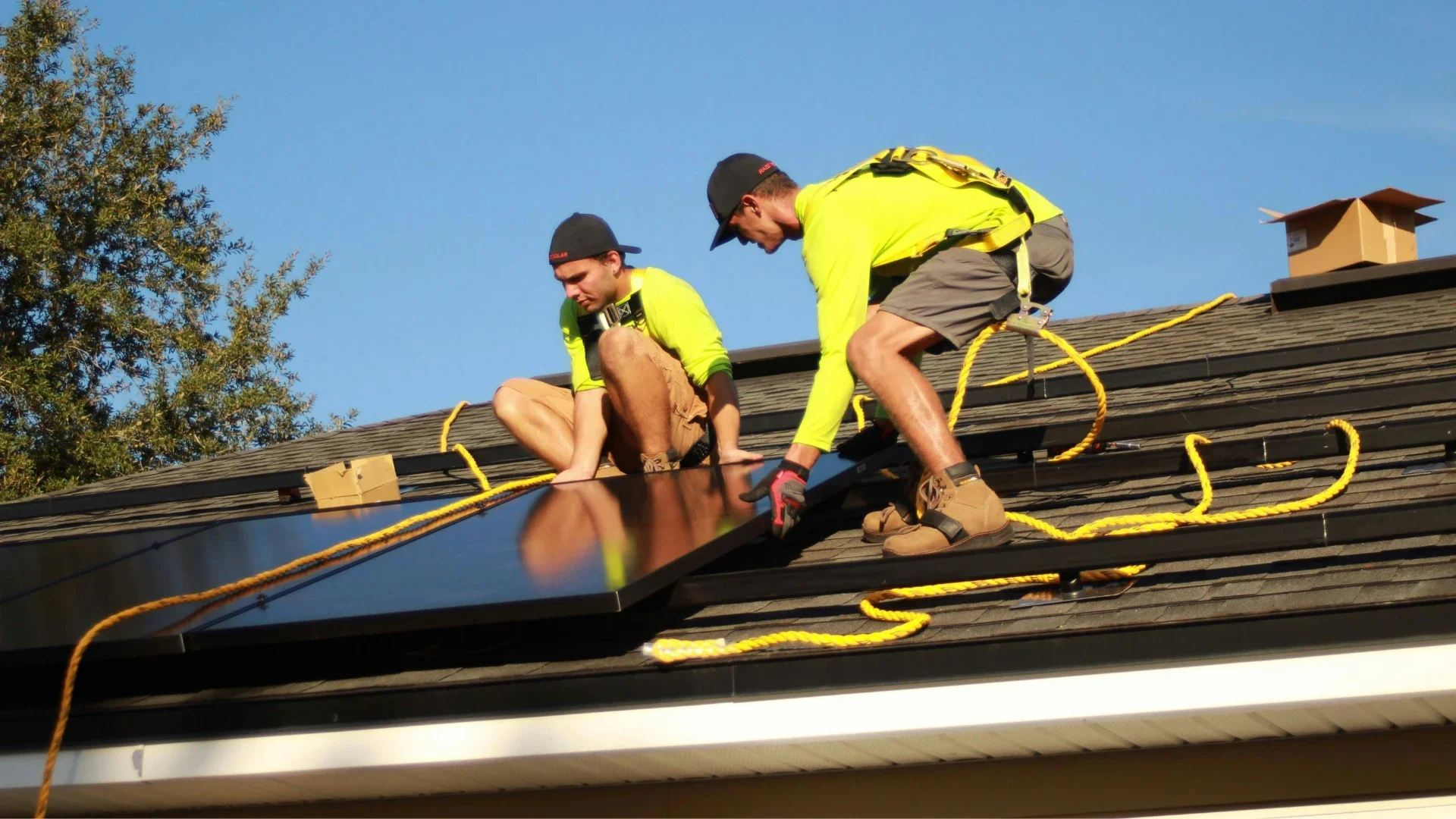 Solar Panels on a roof